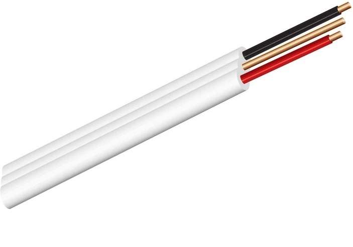 FLAT TWIN + EARTH 1.5mm x 100m ROLL- WHITE surfix, surflex