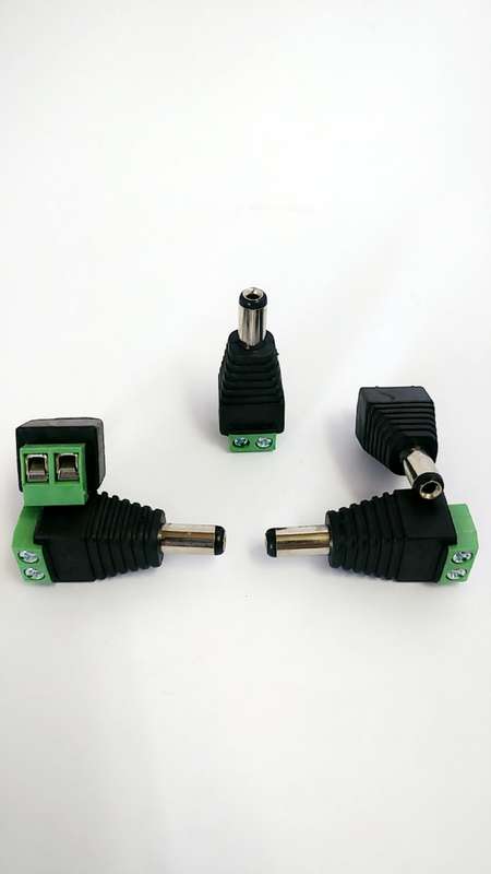 CCTV DC PLUG (MALE) WITH TERMINAL (5.5 X 2.1MM) (2pcs)