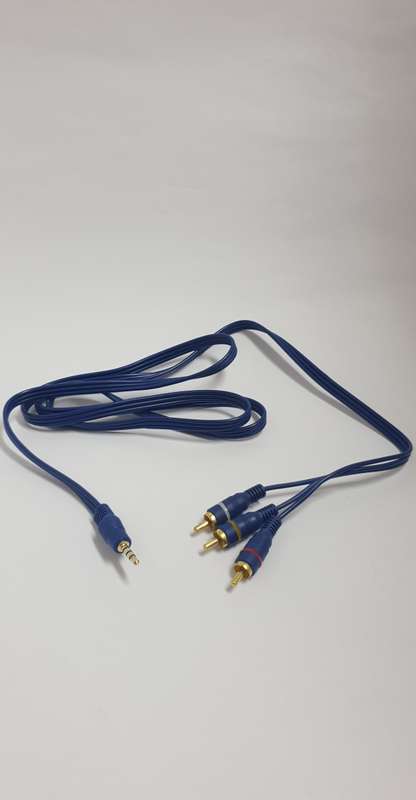 3.5mm (4 segment) to 3RCA male plug (1.5M) GOLD plugs