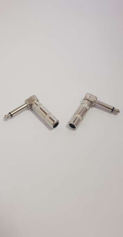 6.3mm Mono Plug Metal (Heavy Duty, Right Angle)