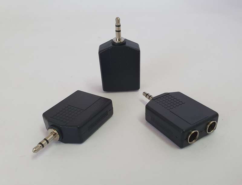 3.5mm Stereo (Male) to Dual 6.3mm Stereo (Female) Audio Adapter