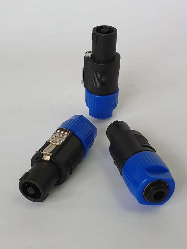 Speakon Plug (Male) to 6.3mm (Female ) Mono Adapter
