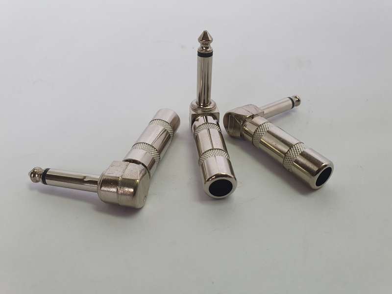 6.3mm MONO PLUG METAL (HEAVY DUTY) 90 DEGREE