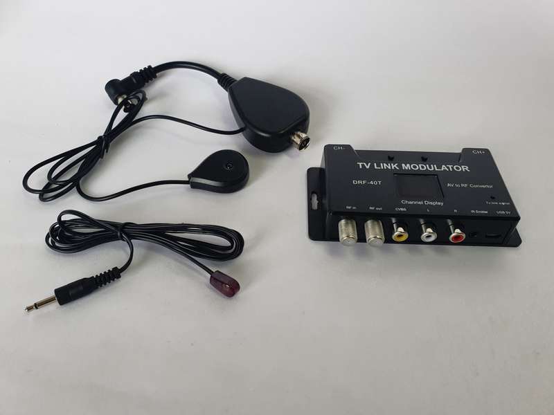 RF TV LINK Modulator AV To RF Convertor with IR extender