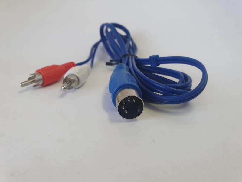 5-Pin DIN MIDI to 2 RCA Male Plugs (1.5m Cable)