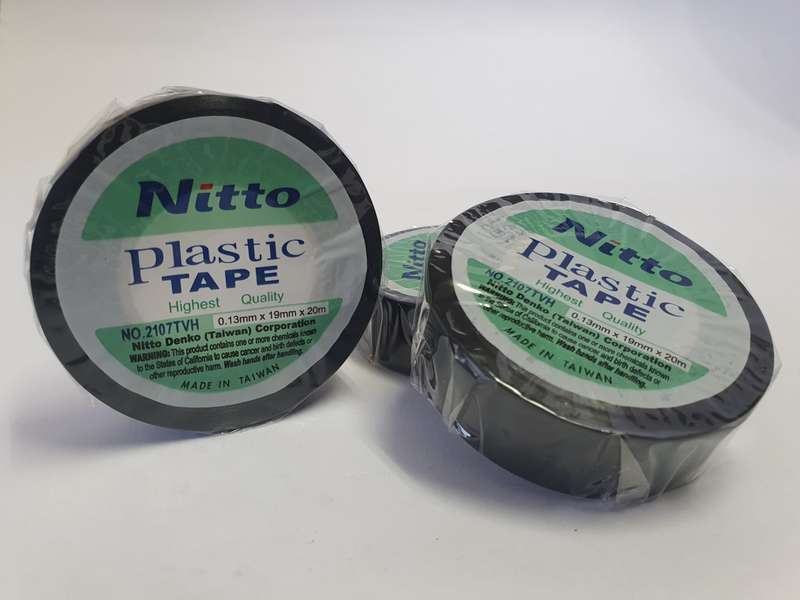 NITTO insulation tape NO.2107 BLACK 0.13mm x 19mm x 20m