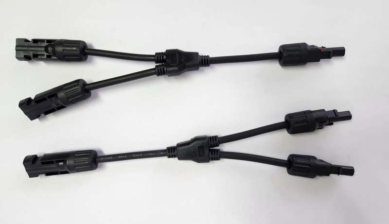 MC4 solar connector Y combiner 2 way set 1000V