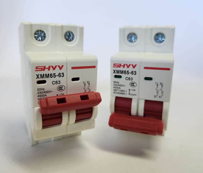 Circuit Breaker AC 63A 2P Din Rail