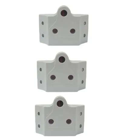 Double Adaptor (1x3pin + 2x2pin Outlets) 3-Pack