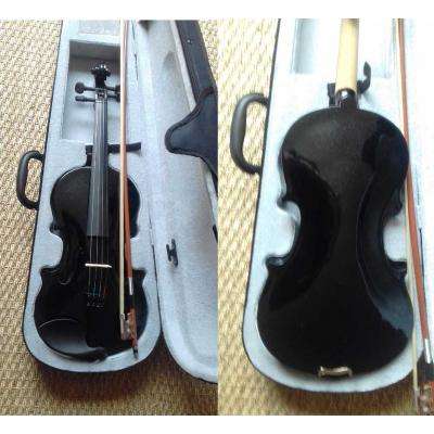 Courante 4/4 black sparkle violin + setup 24-48 hr free delivery SA