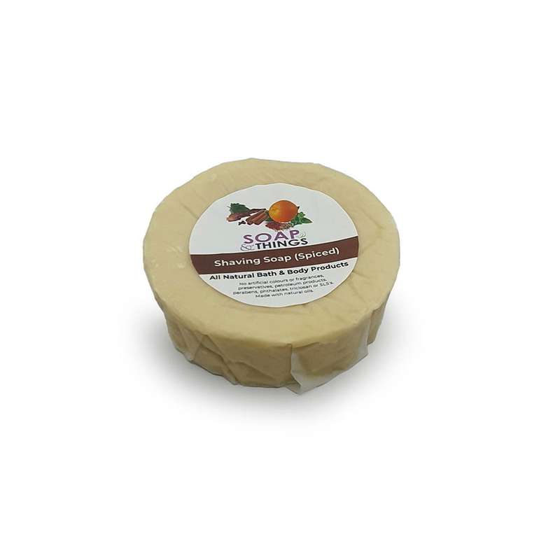 Soft Shaving Soap, Spiced Essential Oils Natural Shaving Soap (Refill)