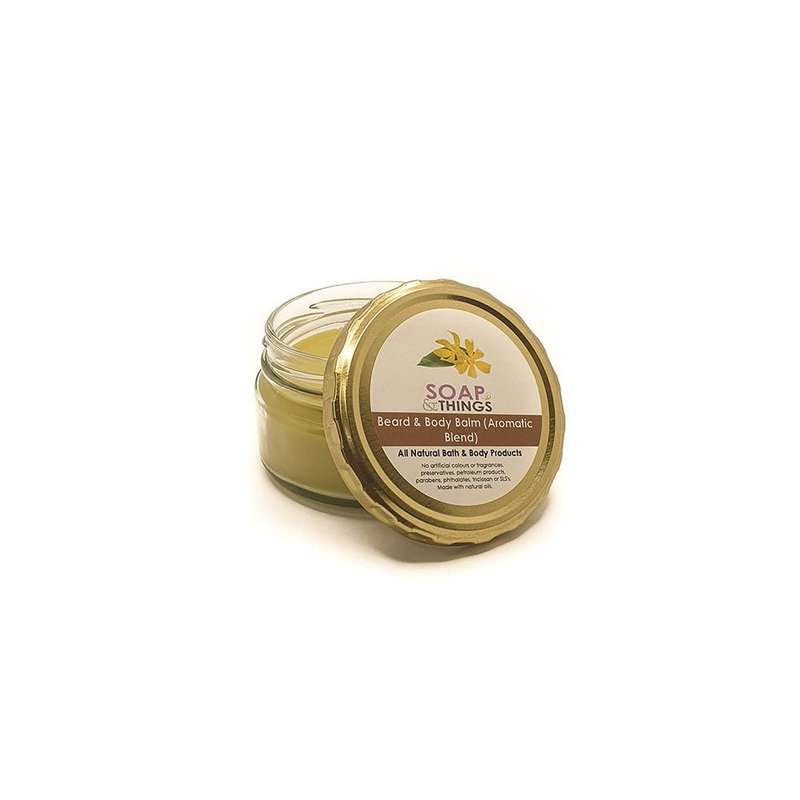 Beard and Body Balm with Aromatic Blend Essential Oils, Natural Beard Grooming Balm