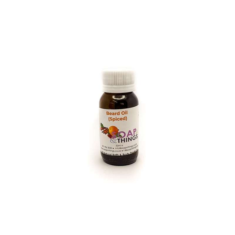Beard Oil with Spiced Essential Oils, Natural Beard Grooming Oil