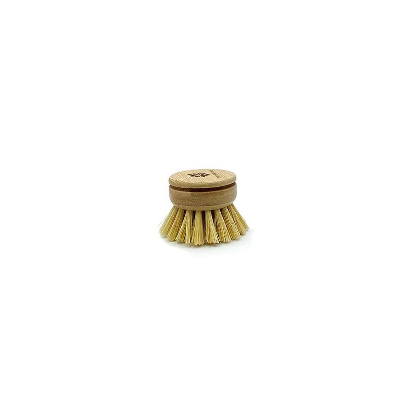 Bamboo Dish Brush with Natural Sisal Bristles - Replacement Head