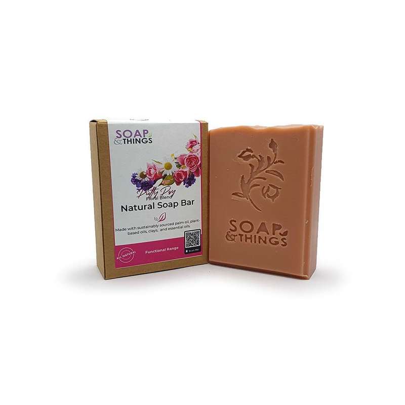 Pretty Posy Soap Bar, Floral Blend Essential Oils Natural Handmade Soap