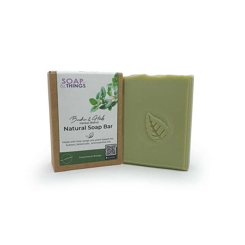 Buchu & Herbs Soap Bar, Herbal Essential Oils Natural Handmade Soap