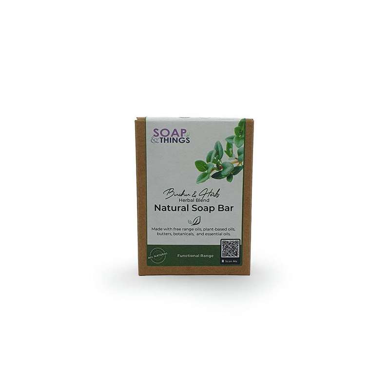 Buchu & Herbs Soap Bar, Herbal Essential Oils Natural Handmade Soap
