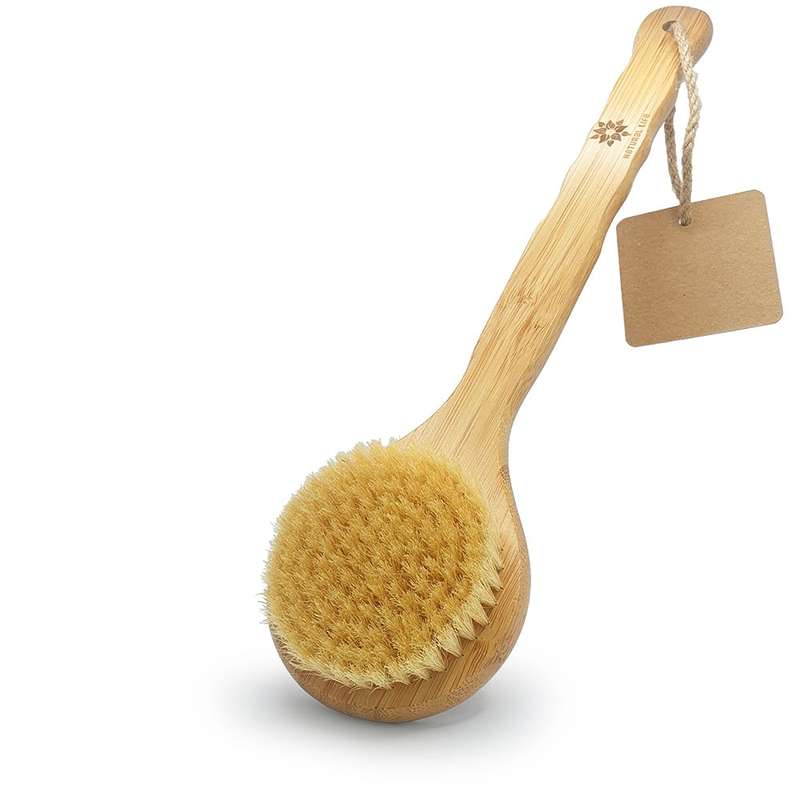 Bamboo Body Brush with Natural Boar Bristles