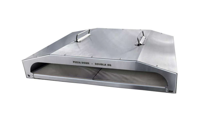 Double Square Pizza Dome with Steel Tiles