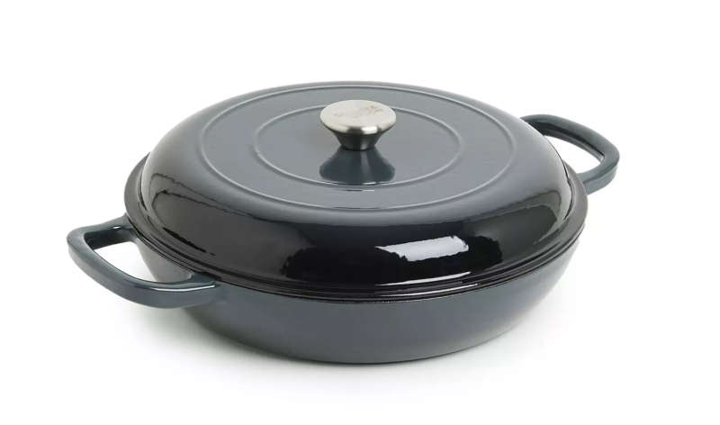 George Mason - 3.5L Cast Iron Casserole - Charcoal Ombre (New, packaging damaged)