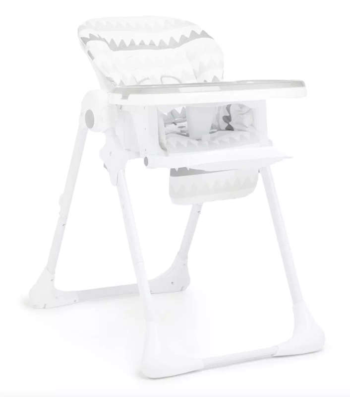 George Mason Baby - High Chair on Wheels - Grey Chevron