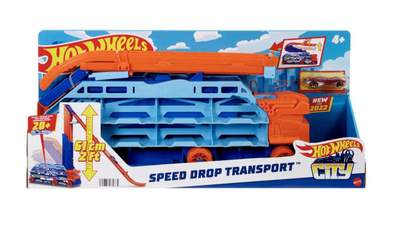 Hot Wheels City Speed Drop Transport Hauler