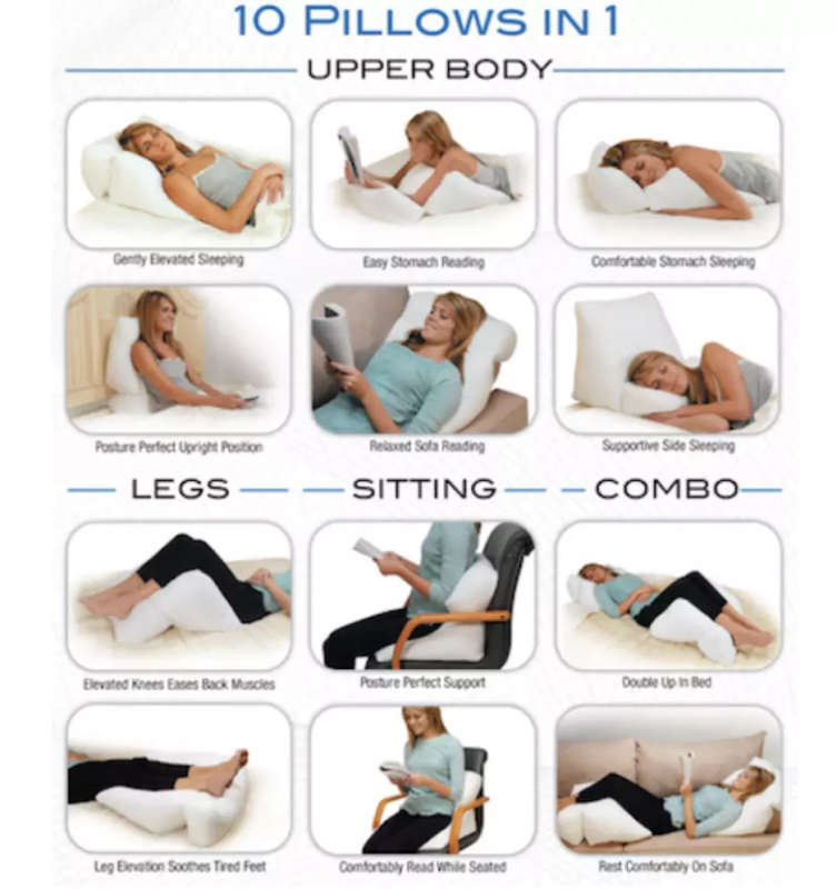 Remedy Health Contour 10-in-1 Flip Pillow
