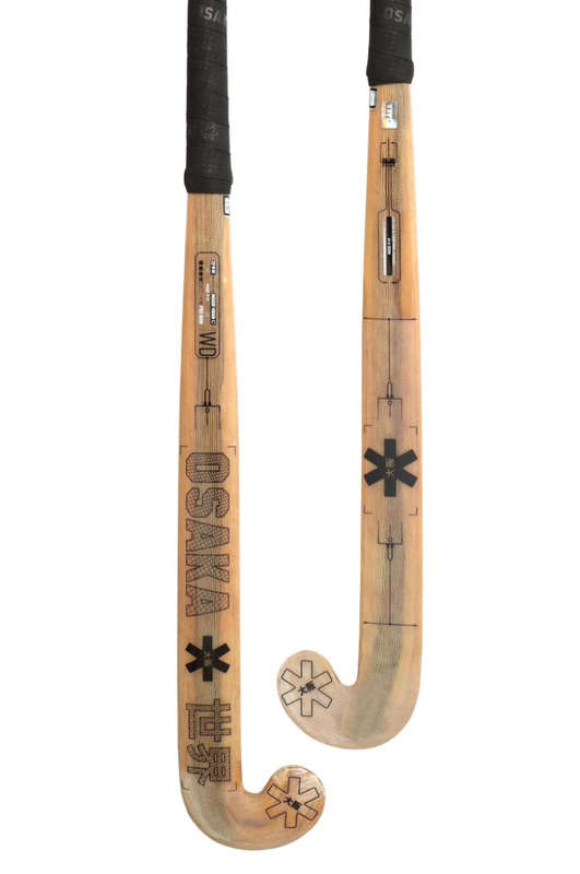Osaka Indoor Pro Tour Wood - Pro Bow Hockey Stick - Black/Brown - 37.5 in