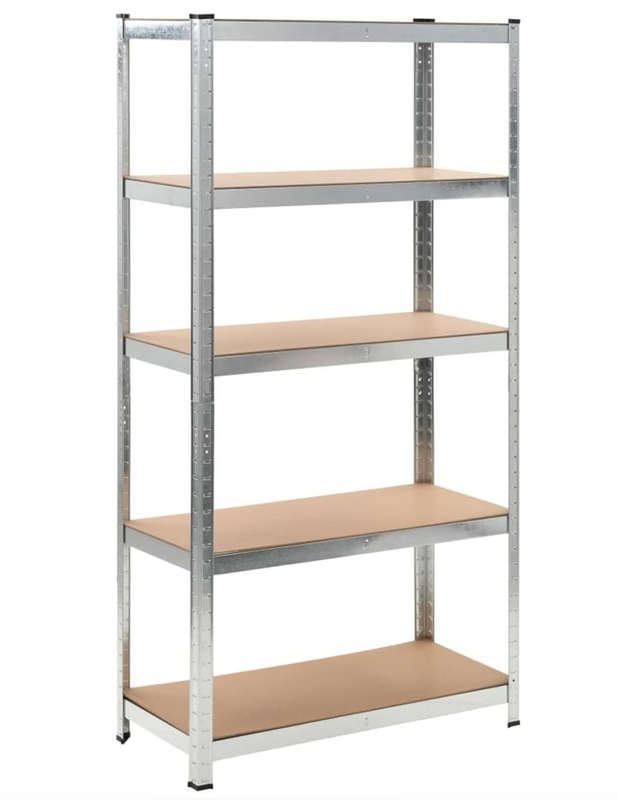 5 Tier Shelf - Galvanized Steel - Fine Living (NEW)