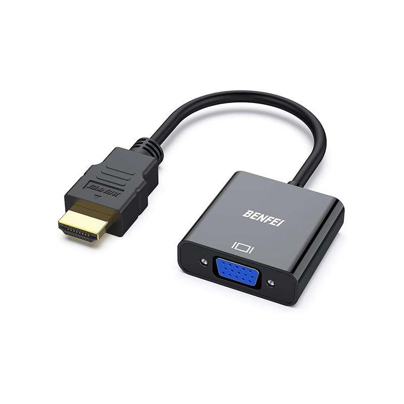 BENFEI HDMI Male To VGA Female Adapter With Gold-Plated Connector And Supports Resolution Up To 1...