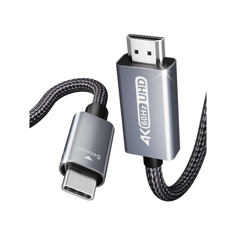 BENFEI USB-C Male To HDMI Male 1.8m Cable With Nickle-Plated Connectors And Supports Resolution U...