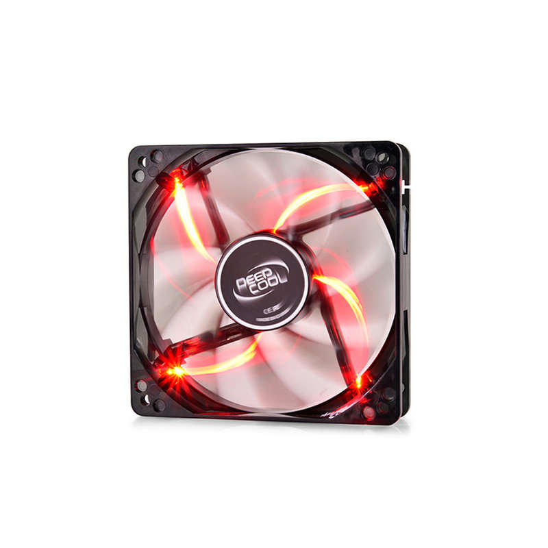 DEEPCOOL 120MM WIND BLADE BLK W/RED LED
