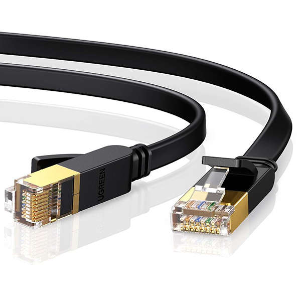 UGREEN 3M CAT7 STP LAN FLAT CAB-BK