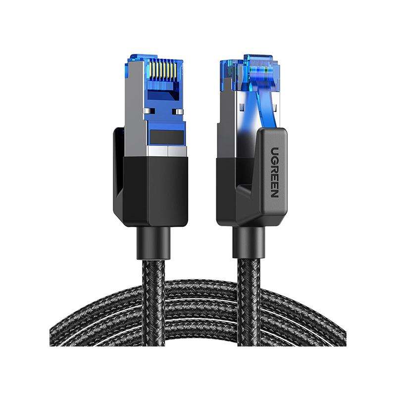 Ugreen 80430 Cat8 F Ftp Ethernet Round Lan Braided 1.5M Cable With Pure Copper Golden-Plated And ...