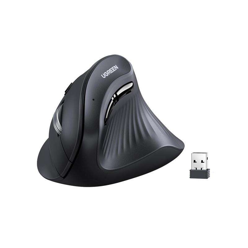 Ugreen 25444 Dual Connectivity Wireless Bluetooth V5.0 Ergonomic Vertical Mouse Designed At 57 De...