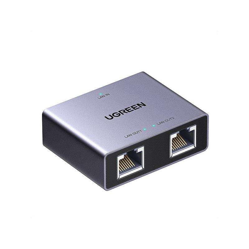UGreen 45311 RJ45 1-Port To 2-Ports Gigabit Ethernet Splitter Kit Supporting 1000Mbps (Max) High-...