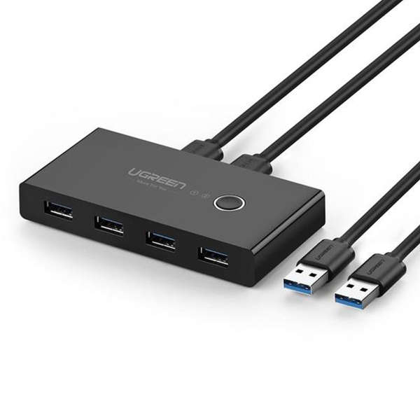 UGREEN USB3.0 2IN 4OUT SWITCH BOX-BK