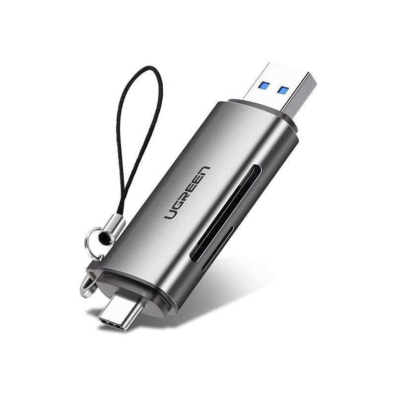 Ugreen 50706 Usb-C 3.1 & Usb-A 3.0 Multi-Card Reader With Otg Function, Transfer Speed Up To 5Gbp...