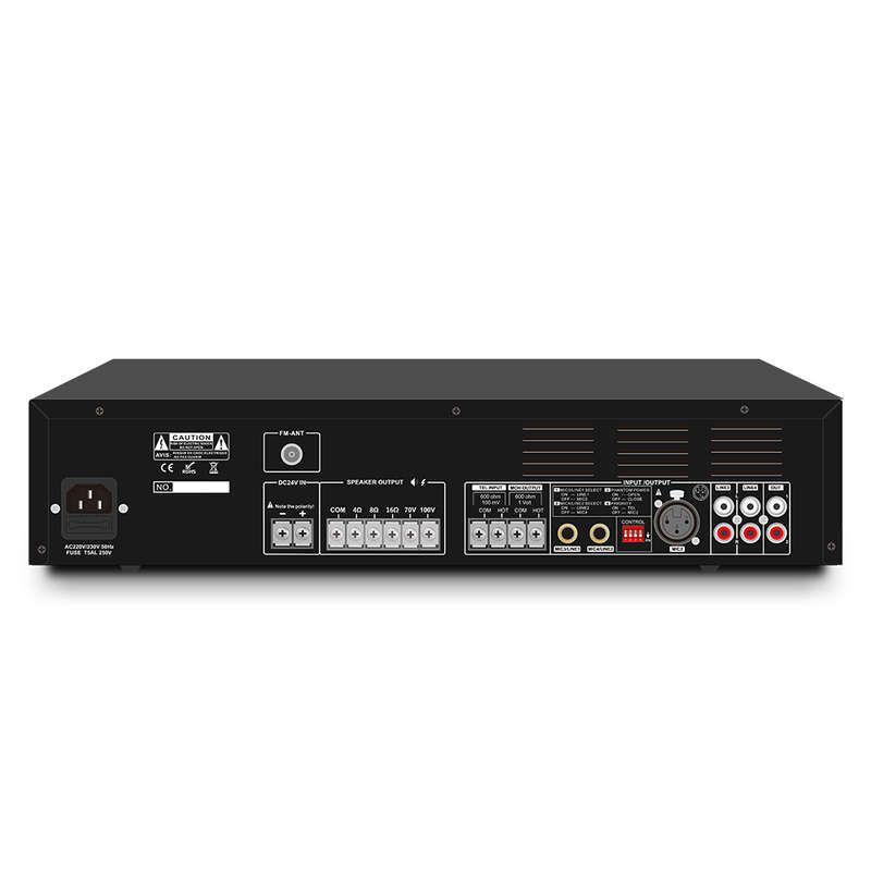 SpaceAudio Mixer Amplifier with MP3/FM/BT - 120W (SPA-120A)