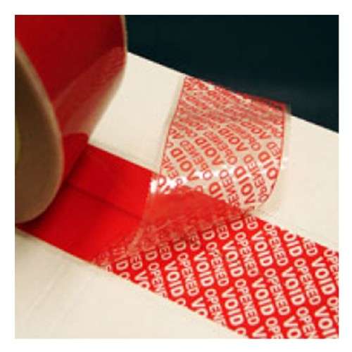 TAMPER EVIDENT TAPE RED 50mmX50m