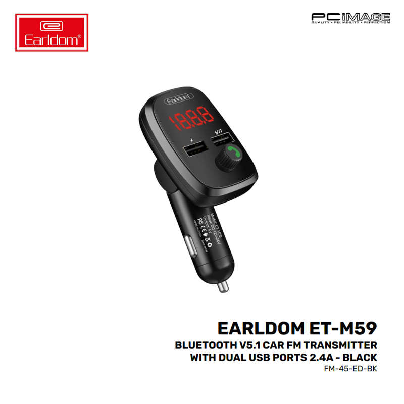EARLDOM M59 Auto Radio car Mp3 Player Music Adapter Dual USB car charger with Modulator