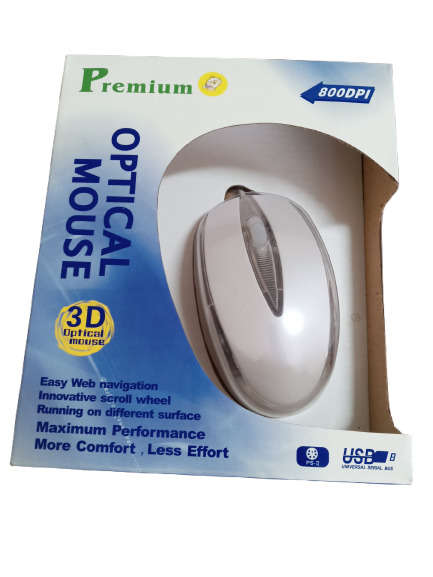 White USB Optical Mouse