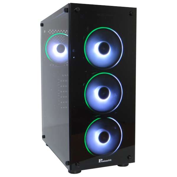 PremiumSUN C915BG Gaming Case with 4 ARGB Fans