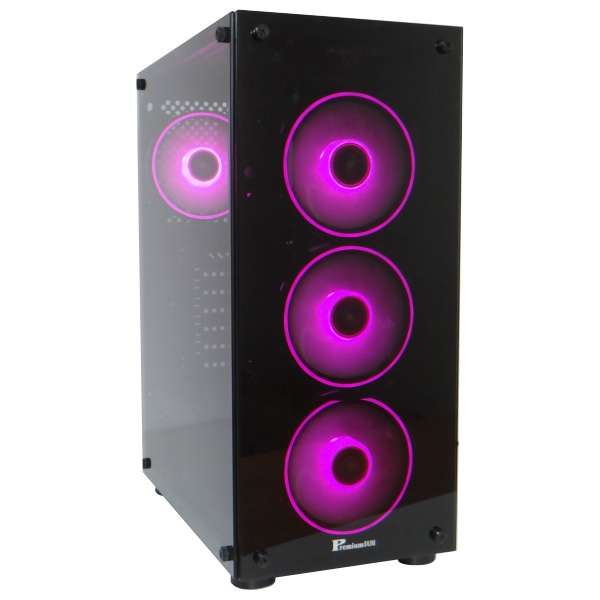 PremiumSUN C915BG Gaming Case with 4 ARGB Fans