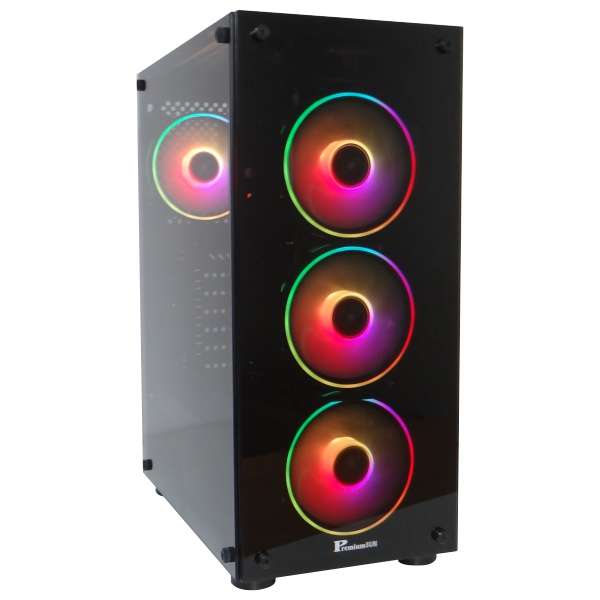 PremiumSUN C915BG Gaming Case with 4 ARGB Fans