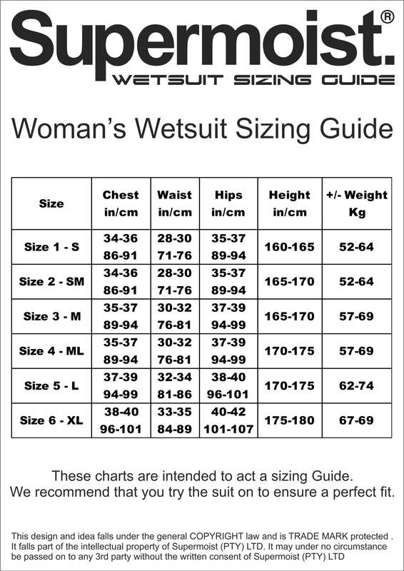 Supermoist Standard LADIES Farmer John wetsuit (bottom only) (5mm) - MADE ON ORDER - L