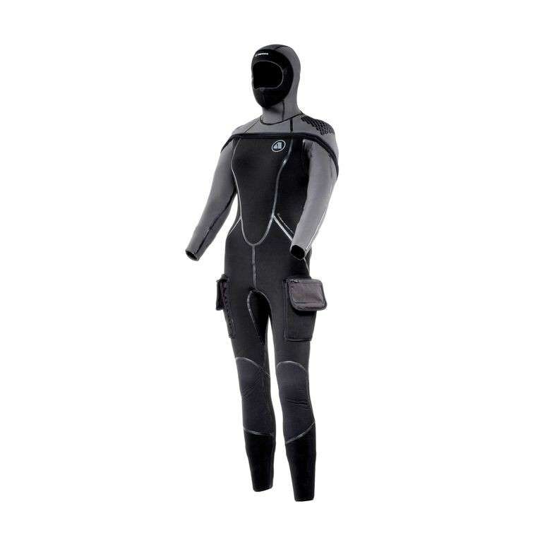 Apeks THERMIQ ADV. JUMPSUIT 8/7MM WOMEN BLACK GREY - L | GREY | LADIES