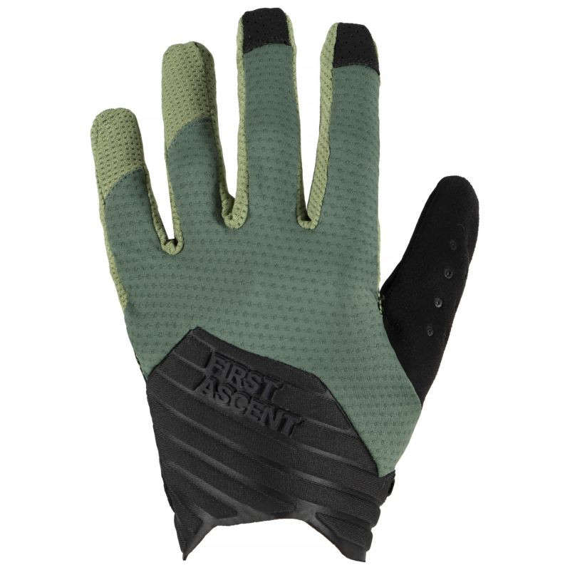 First Ascent Traverse Cycling Glove Black - S | Dark Moss