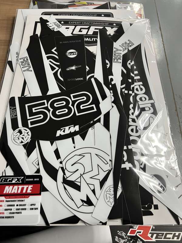 Supermoist Supermoist Motofx Vinyl Motorbike Sticker Kit - Quad Bike
