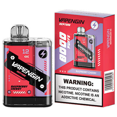 Vapengin Neptune Disposable 50mg 8000Puffs - Raspberry Cherry